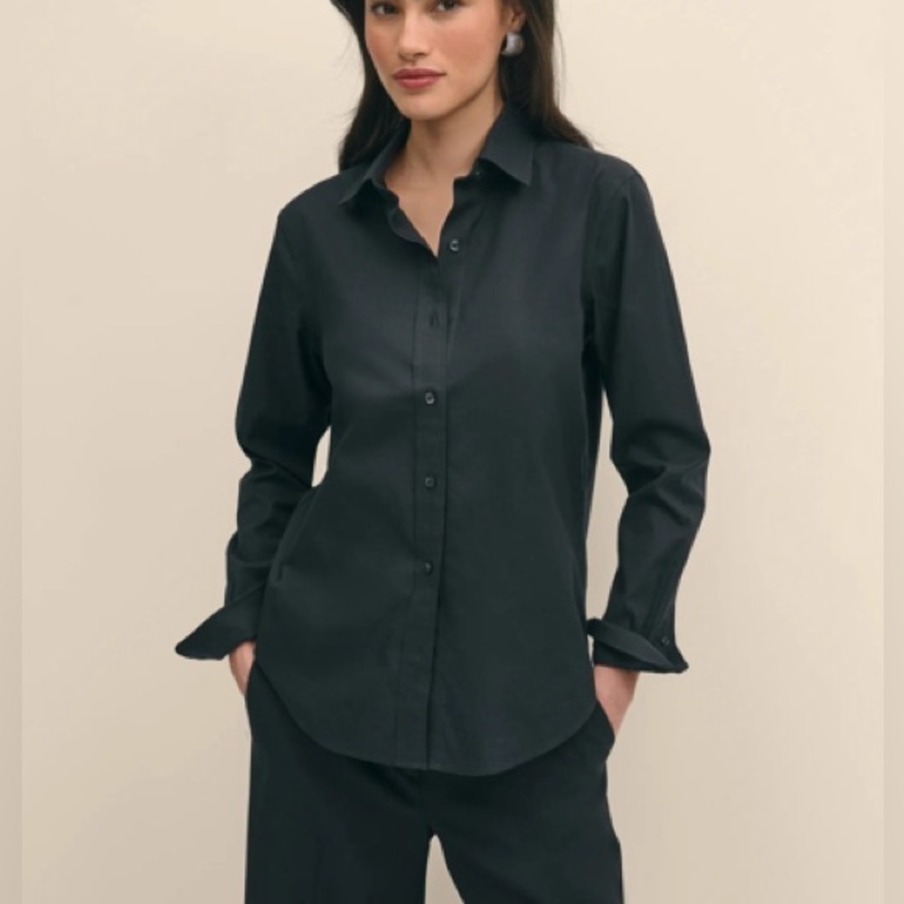 Brooks Brothers Classic Fit Non-Iron Stretch Black Button-Up Shirt